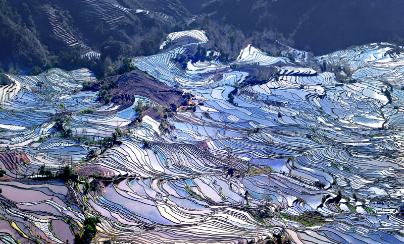 五彩梯田（组照）