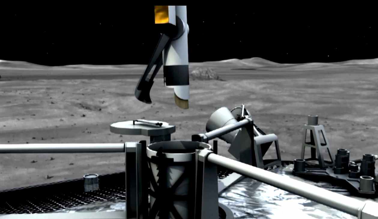 嫦娥五号月球取样图片
